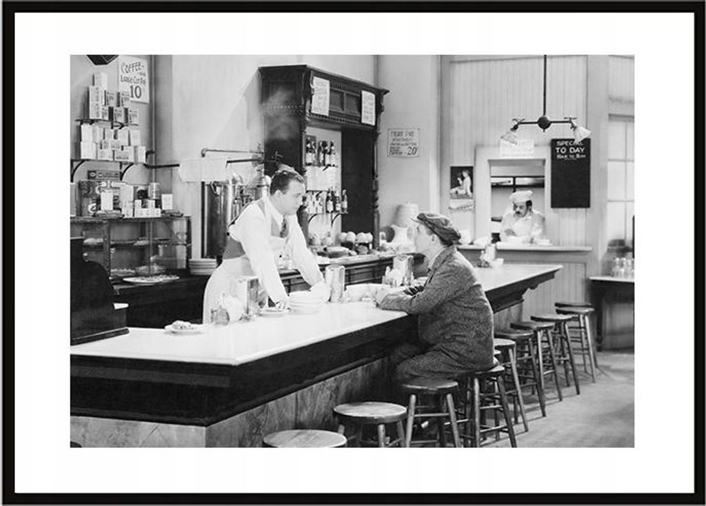 Bild Poster im Rahmen 33x43 cm Retro P1303