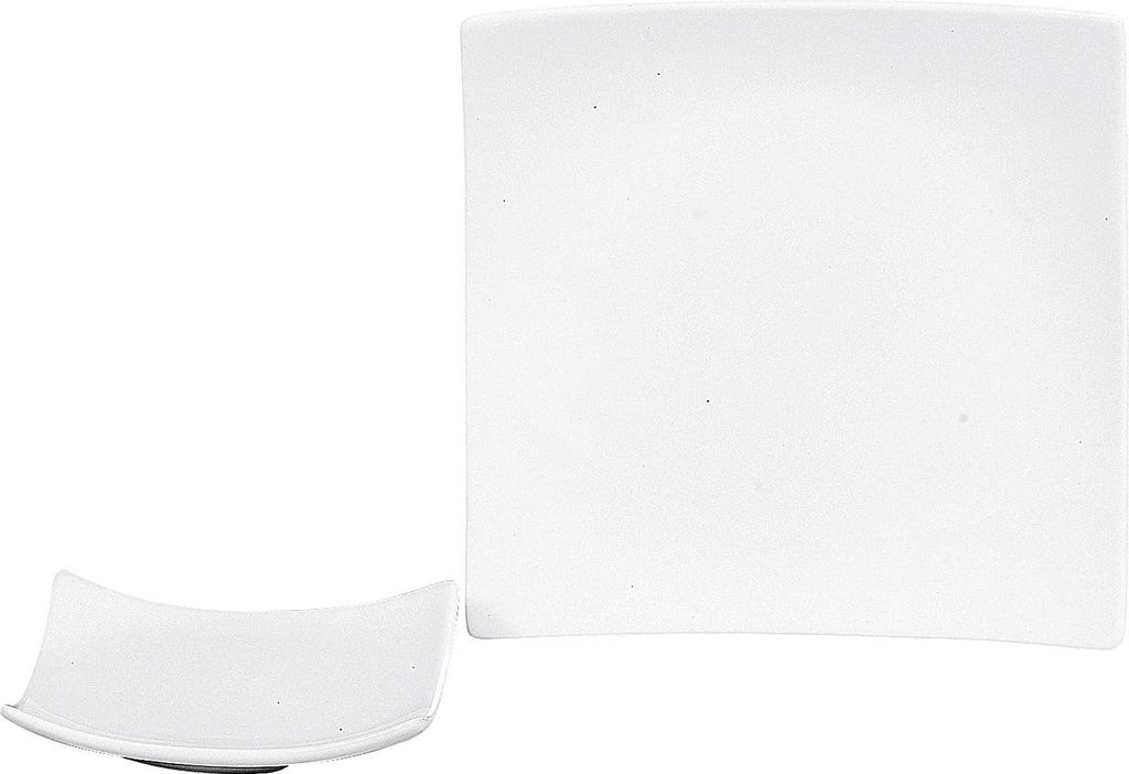 Teller "Square" aus Porzellan (LxB): 10x10cm wei