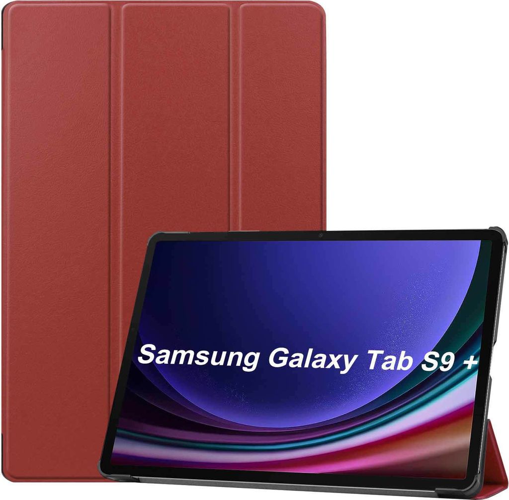 Für Samsung Galaxy Tab S10 Plus / S9 Plus FE Plus / S8 Plus 3folt Wake UP Smart Cover Tablet Tasche