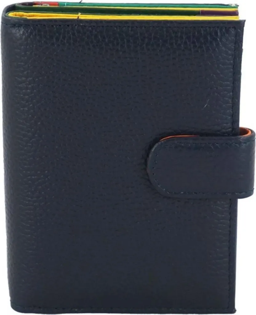 Grand portefeuille en cuir marron Barberini's br21580 avec rangements