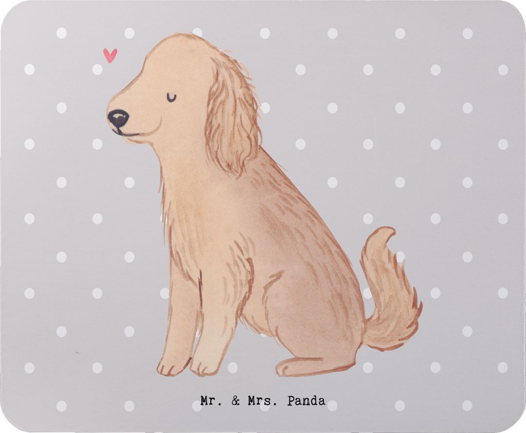 Mr. & Mrs. Panda Mouse Pad Cocker Spaniel Lebensretter - Grau Pastell - Geschenk, laptop mauspad, mousematte, Englische Cockerspaniel, notebook, Mo...