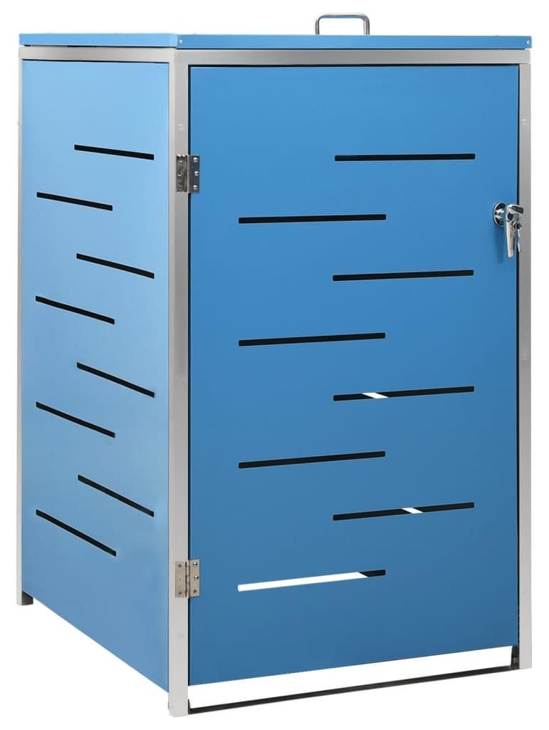 vidaXL Mülltonnenbox für 1 Tonne 69x77,5x115 cm Edelstahl Produktbild 