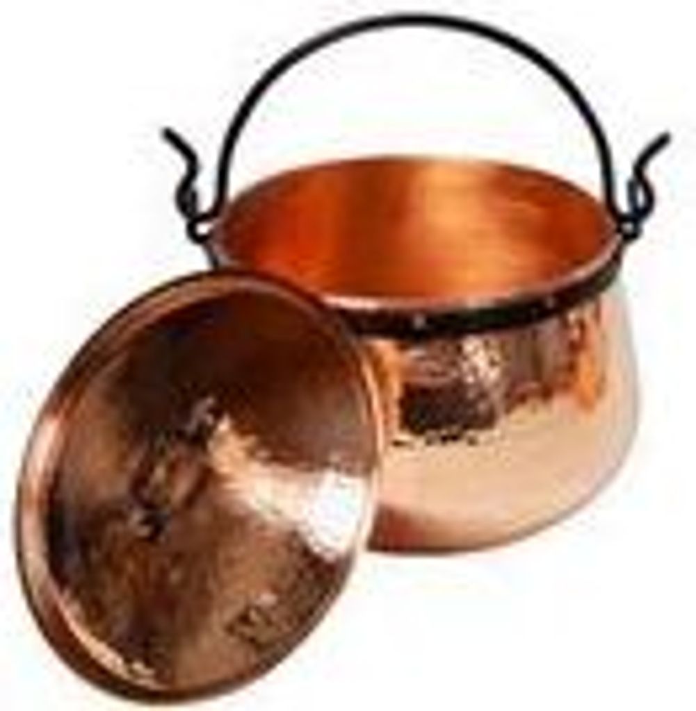 "CopperGarden " Kupferkessel 20 Liter | mit Deckel | Hexenkessel