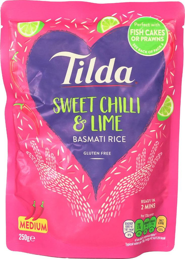 Tilda Basmatireis gedämpft mit Sweet Chilli und Limette Produktbild 