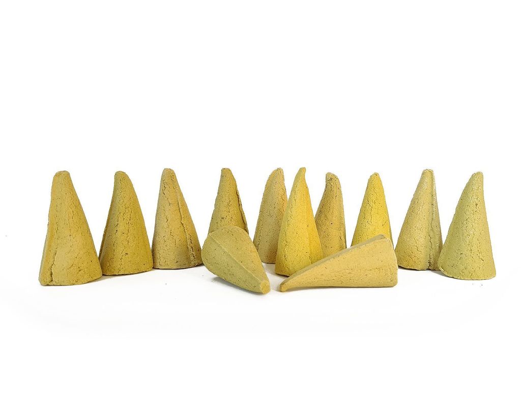 KNOX - 12 Riesen Lemon Glimmschale 24 Räucherkerzen 'Opas Beste' Weihrauch