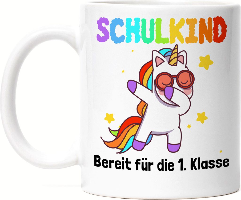 Schulkind Bereit Für 1. Klasse Tasse Einhorn Unicorn Geschenkidee Grundschule Einschulung