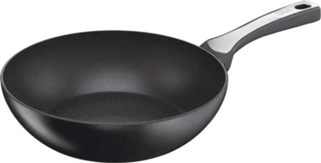 Tefal G25919 Unlimited On Wok Pfanne, 28 cm, mit kratzfester Titanium Antihaft-Beschichtung, Thermo-Signal ,PFOA-frei