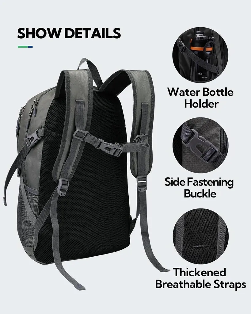Sac à dos pliable pour camping et randonnée 28L - Idéal pour l'extérieur
