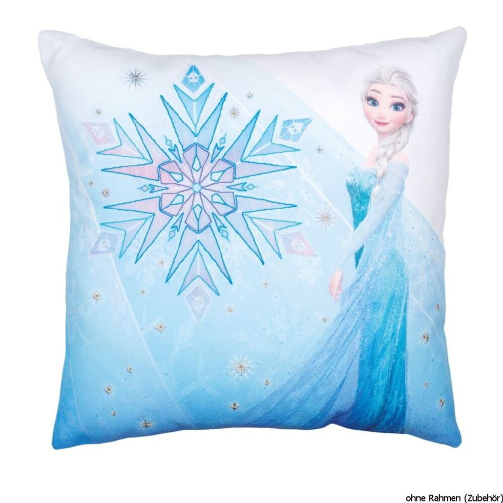 Auslaufmodell Vervaco Digitaldruck Kissen "Elsa Kissen", Stickbild vorgezeichnet