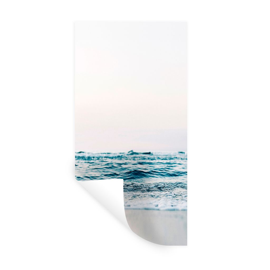 MuchoWow Wandtattoo Wandsticker Wandaufkleber Meer - Wasser - Natur - Wellen - Strand 20x40 cm Selbstklebend und Repositionierbar - Selbstklebend...