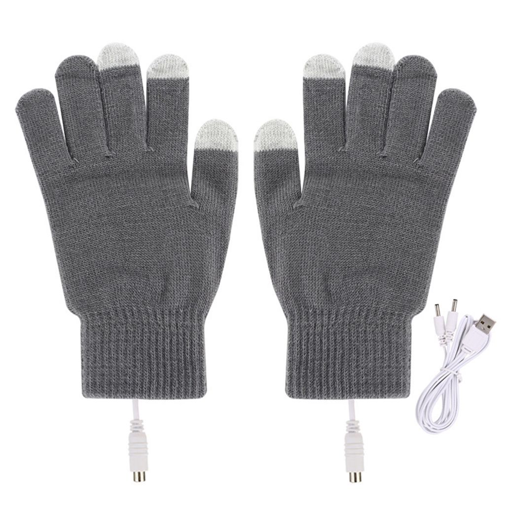 1 Paar Unisex Beheizte Handschuhe Winter Warme USB Heizhandschuhe Glove Outdoor 