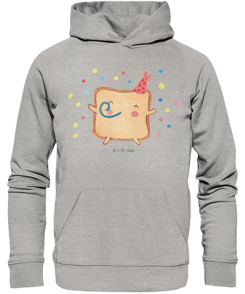 Mr. & Mrs. Panda Bedruckter Hoodie Toast Party Größe XL - Heather Grey - Geschenk, für Freundin, Freund, Partner, Hochzeitstag, Sweatshirt, Frau...