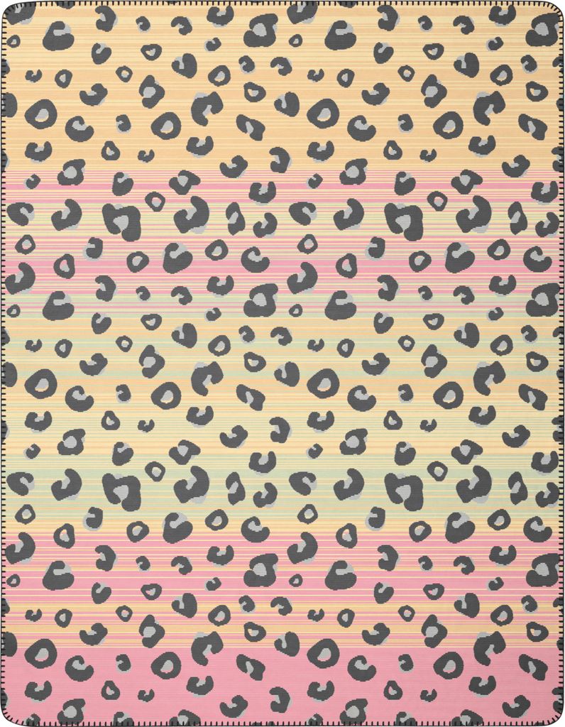 Biederlack Plaid mit Zierstich Young & Fancy Wild Leo Größe 150 x 200