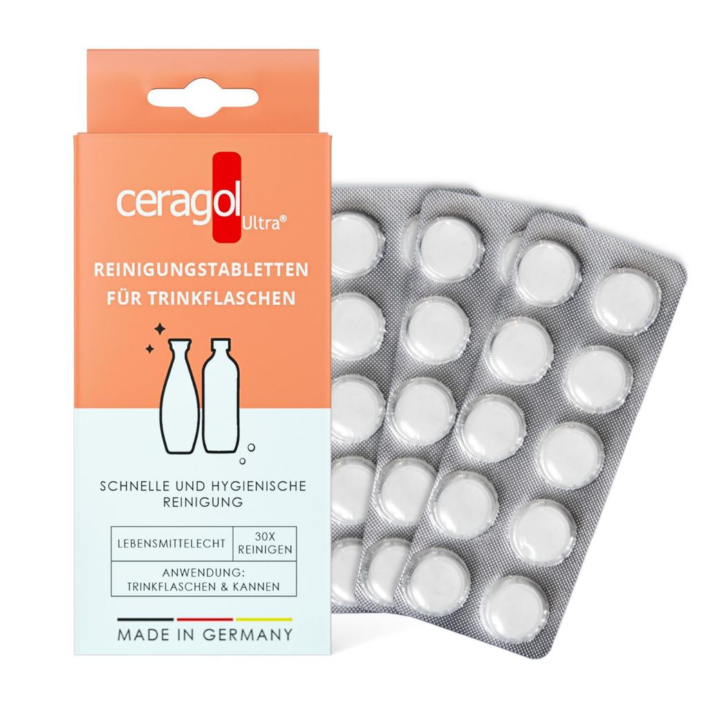 ceragol ultra Trinkflaschen-Reiniger, 30 Tabs – Produktbild 