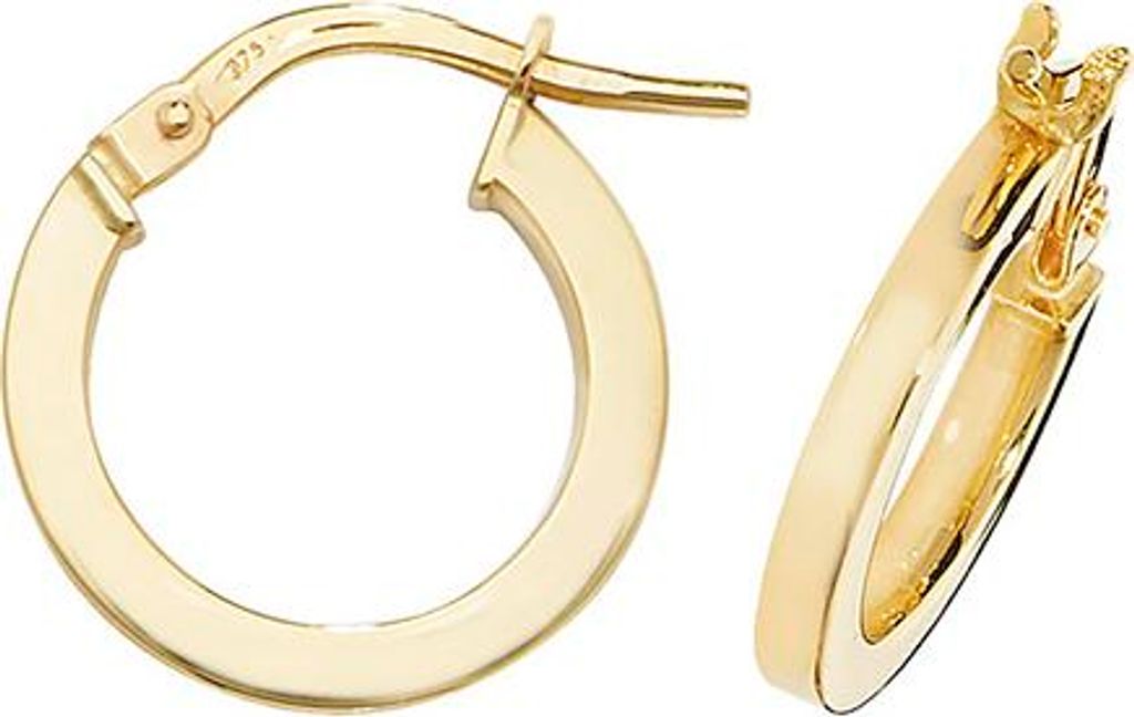 9 Karat (375) Gold Damen - Paar Creolen - 10mm; TRS38433MM10