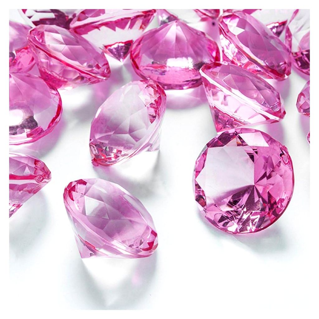 Deko-Diamanten 30 mm Rosa 5 Stück