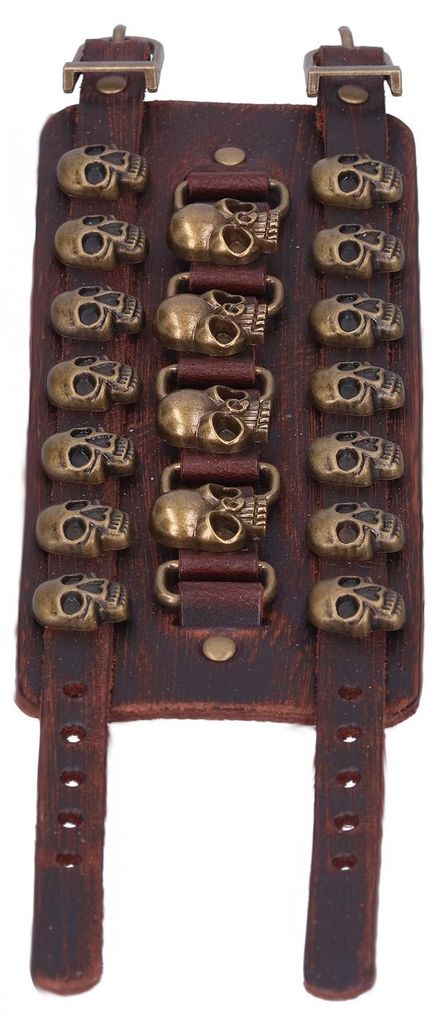 Armband aus gespaltenem Leder, geflochten, wickelbar, mit verstellbarer Dornschließe, als Handschmuck