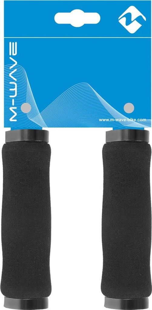 M-Wave Lenkergriffe Schaumstoff mit Schraubbefestigung, 76 g leicht, 130 mm