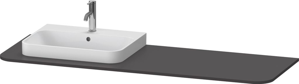 Duravit Happy D.2 Plus Konsole, 1600x550 mm, 1 Auschnitt links, für den Waschtischunterbau HP4944, HP4963, HP4973, HP031HL8080