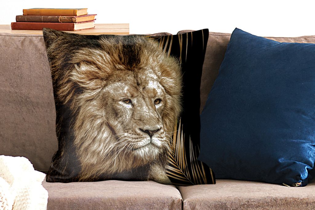 LEZUAHSH Kissenbezüge 50x50cm - Moderne Blumen-Dekokissen Für Sofa & Wohnzimmer