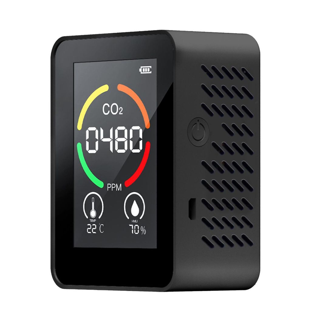 3-in-1-Kohlendioxiddetektor, Luftqualitätsmonitor, Temperatur- und Feuchtigkeitsmesser, digitales CO2-Messgerät für Zuhause und Büro