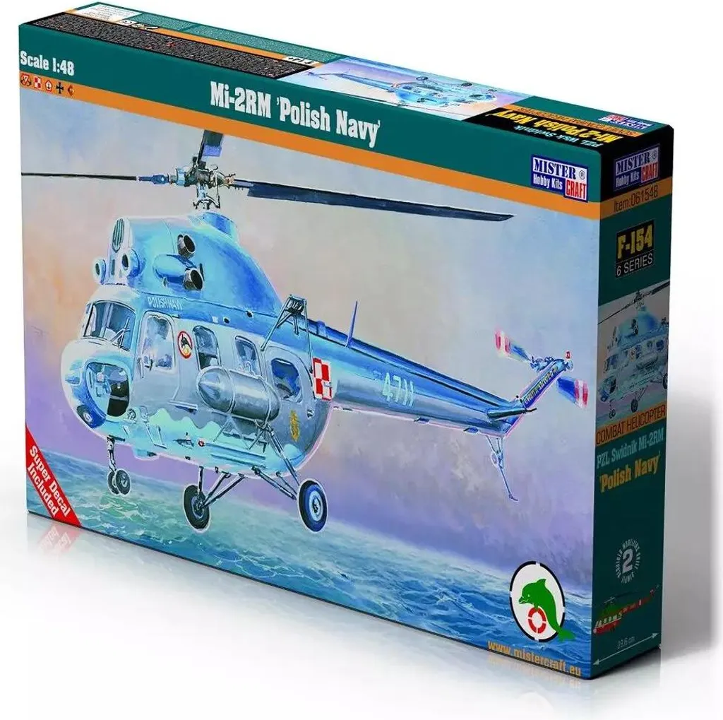 Hélicoptère Mi-2Rm Marine Polonaise 1:48 Maquette avec Détails F-154