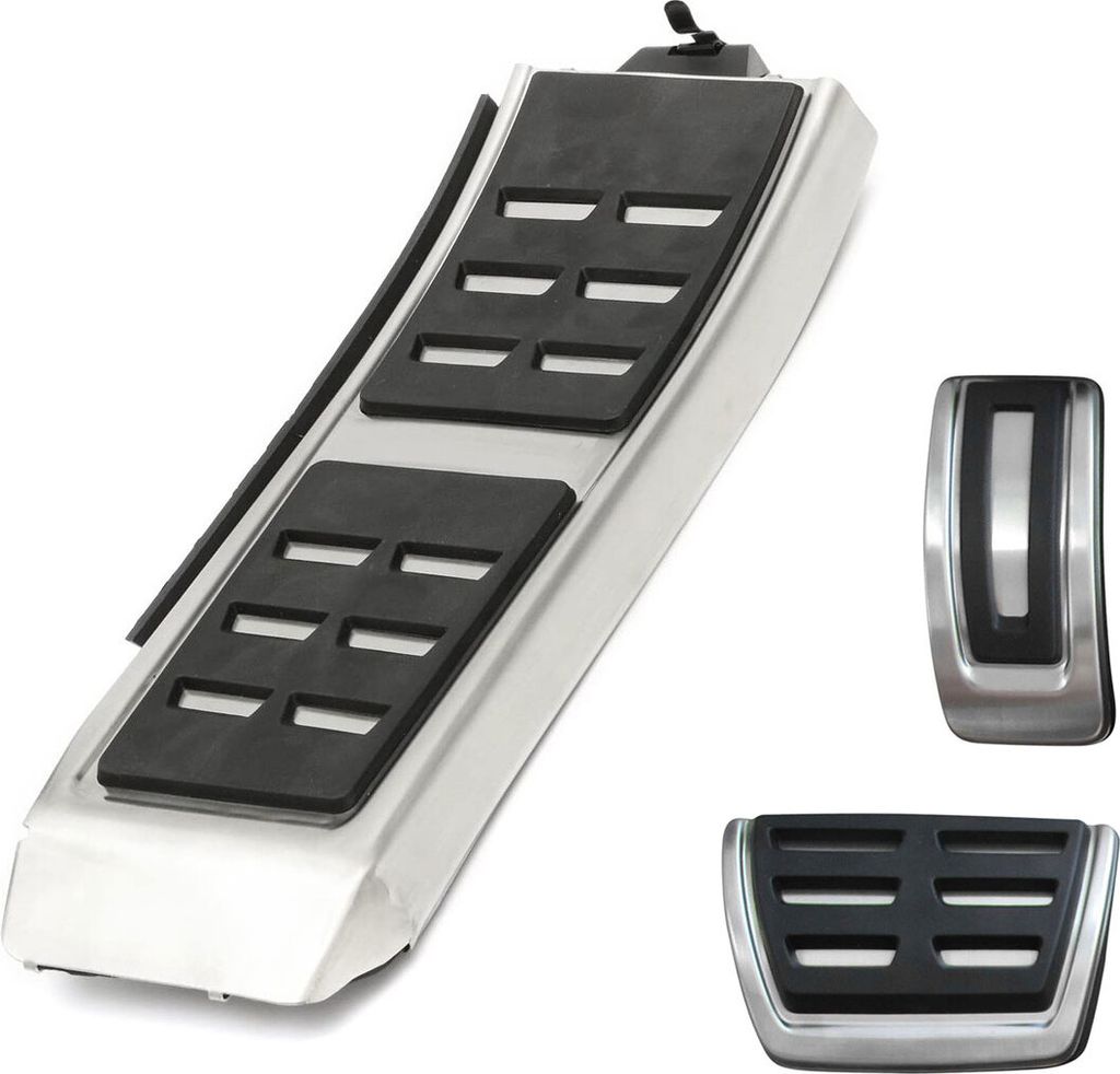 Sport Pedale + Fußstütze (Automatik) in Schwarz / Silber Produktbild 