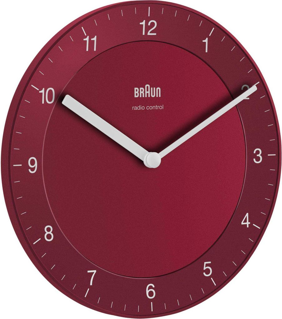 Braun BC 06 R-DCF Funkwanduhr rot
