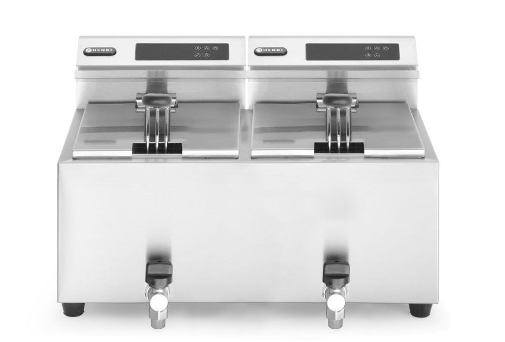 Friggitrice HENDI Profi Line digitale con rubinetto di Immagine del prodotto 