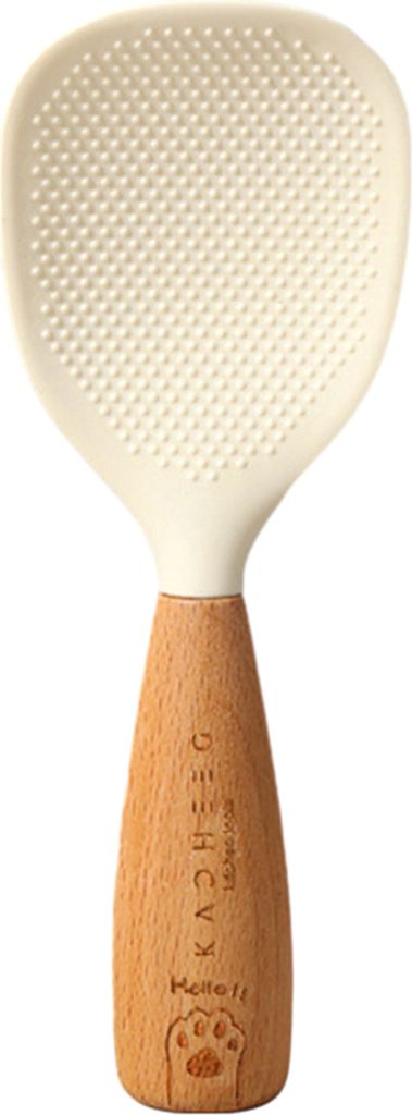 Reislöffel aus Silikon, antihaftbeschichtet, lebensmittelecht, mit Standfunktion, hochtemperaturbeständig, Reislöffel