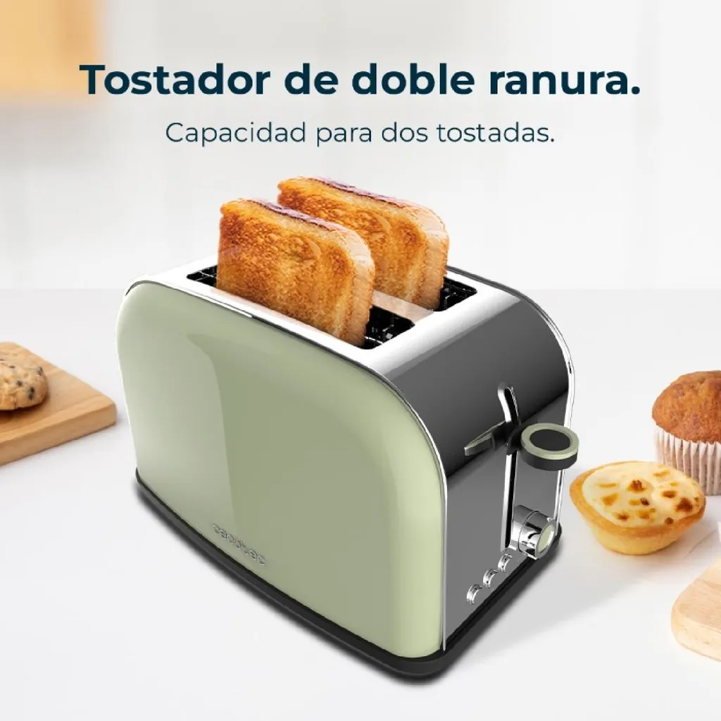 Grille-pain compact 850 W Cecotec Toastin' time avec thermostat réglable - 5