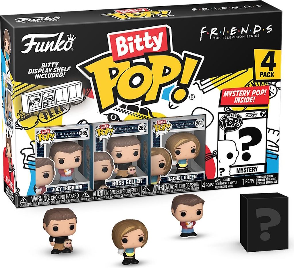 Friends - Joey Ross Geller Rachel Green 4er Pack   - Bitty Produktbild 