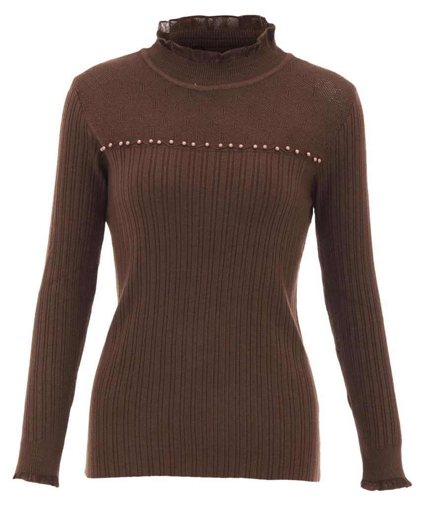 LUREA damen strickpullover - Braun, XS/S