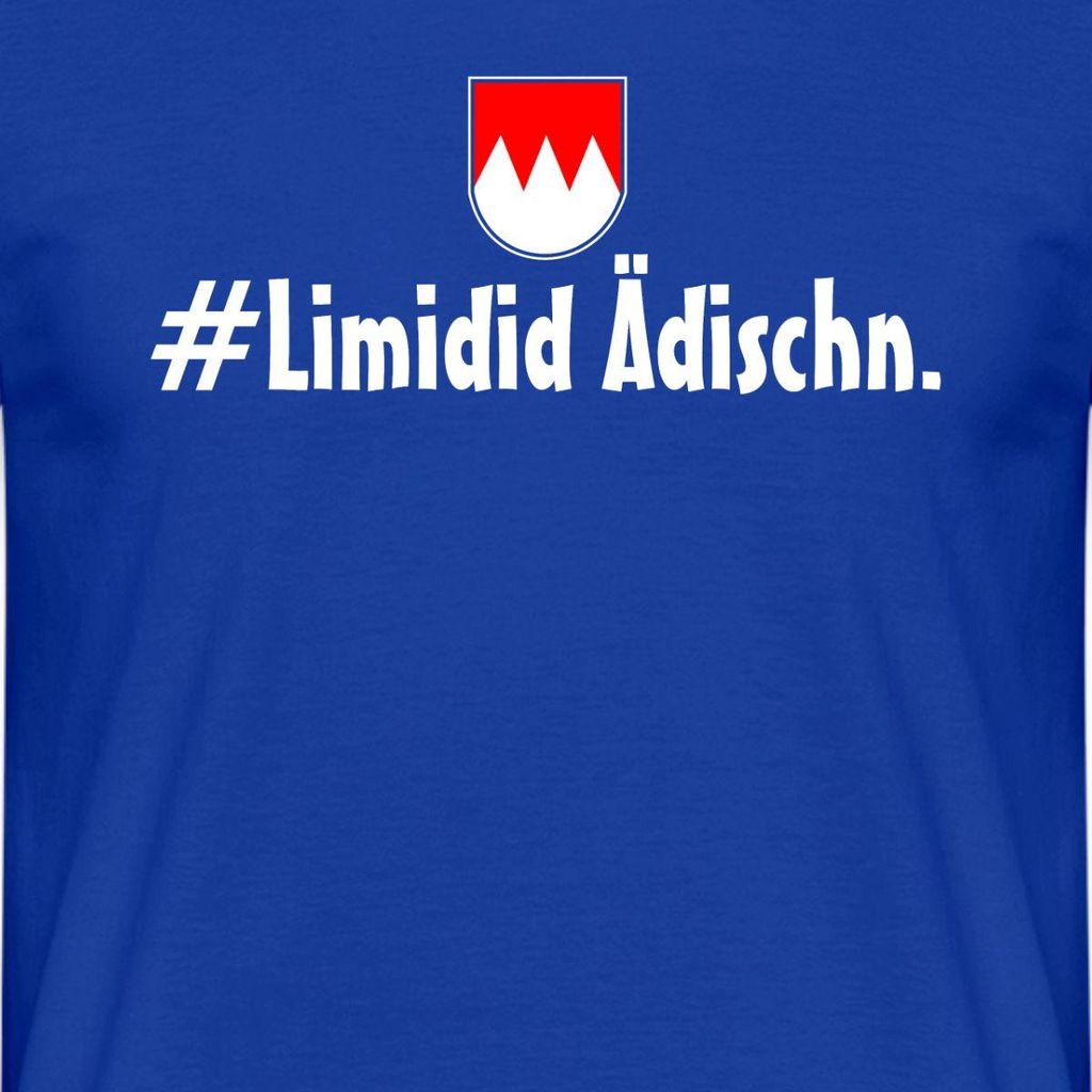 Spreadshirt Limidid Ädischn Fränkisch Wappen Franken Männer T-Shirt, XL, Dunkelblau