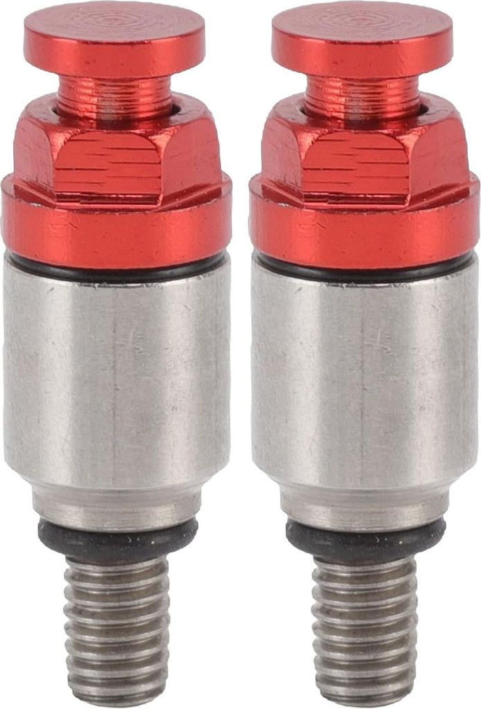 Okuyonic Überdruckventil für Gabelentlüftung, robust, professionell, M5 x 0,8 mm, für Motorräder (rot) Reparaturwerkzeuge für Autos