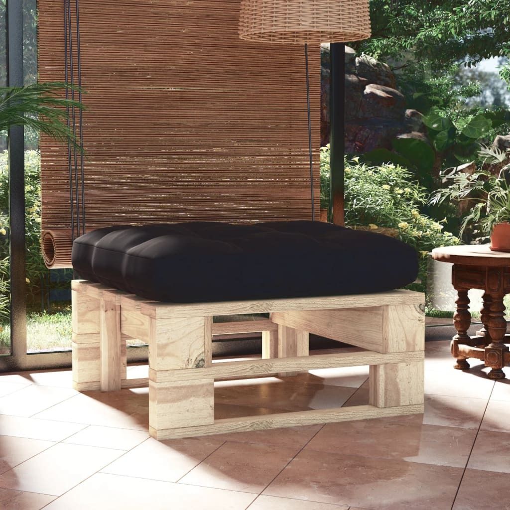 The Living Store Garten-Paletten-Hocker Imprägniertes Kiefernholz