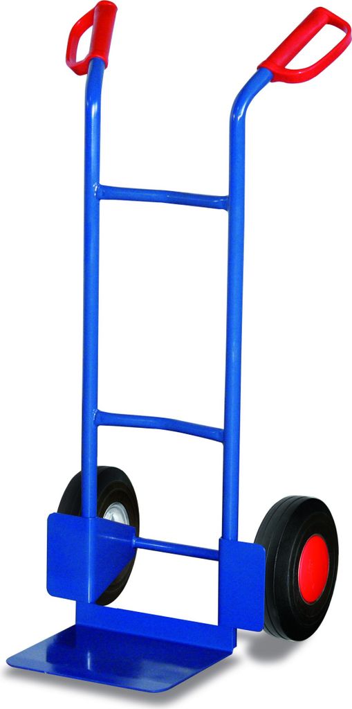 Stahlrohr-Sackkarre 200 kg mit Vollgummibereifung 570 x 530 Produktbild 