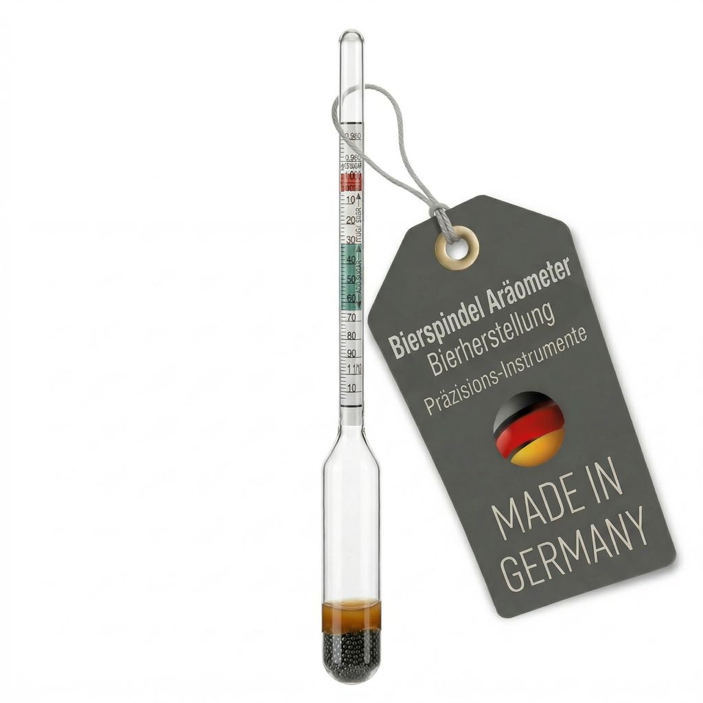 Bier Aräometer Bierspindel Glas Messpindel zur Bestimmung Produktbild 