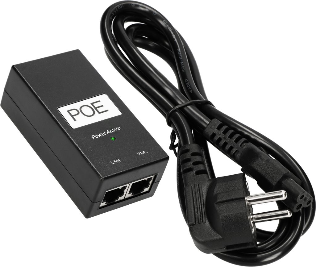 Extralink GigabitPoE Netzteil Stromversorgung 24V, 1A, 24W, Gigabit, AC-Kabel im Lieferumfang