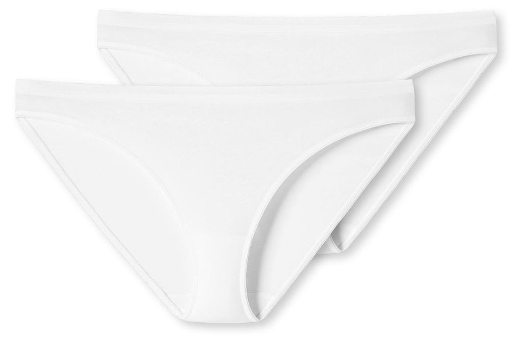 Schiesser Damen 2 er Pack Mini Gr. 34 weiss