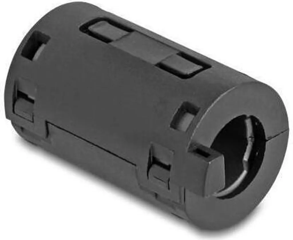Noyau en ferrite pour câble 11 mm noir - Filtre CEM antiparasite x2