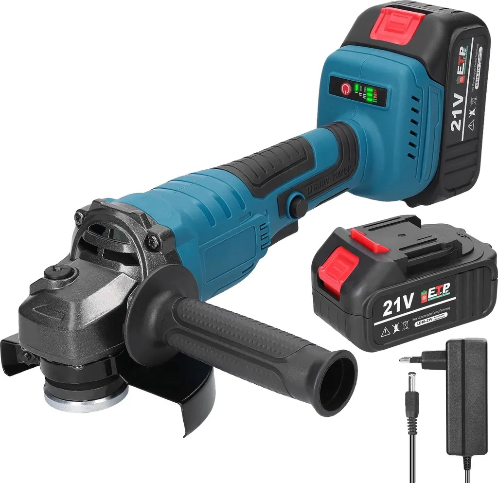 Meuleuse d'angle sans fil fini les câbles : moteur Brushless + 2 accus