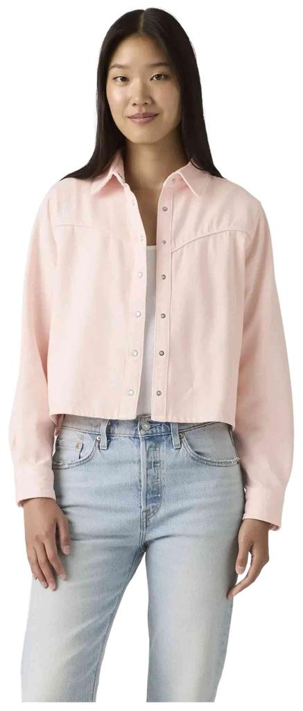 Schuhe Levi's LOGAN Lyocell SHACKET DUSTY CRYSTAL PINK für Damen