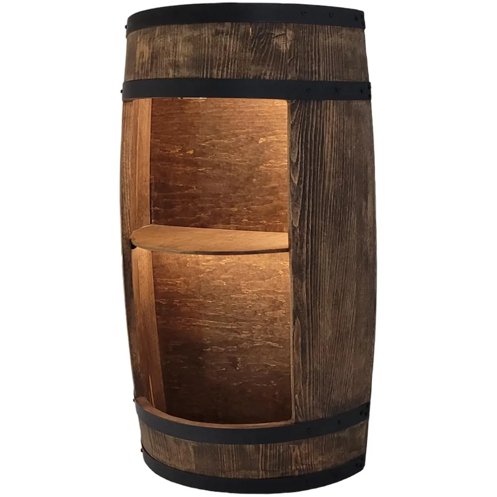 Gagner de l'espace avec ce bar mural LED bois wengé 80 cm compact - 9