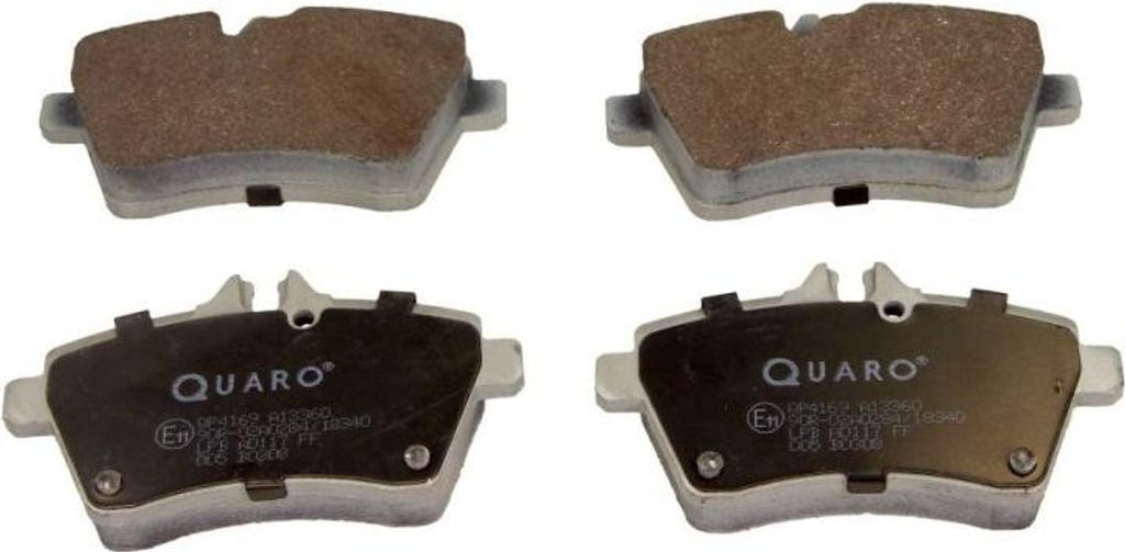 QUARO Bremsbeläge Satz Vorne Bremsklötze passend für MERCEDES-BENZ A-Klasse (W169) QP4169