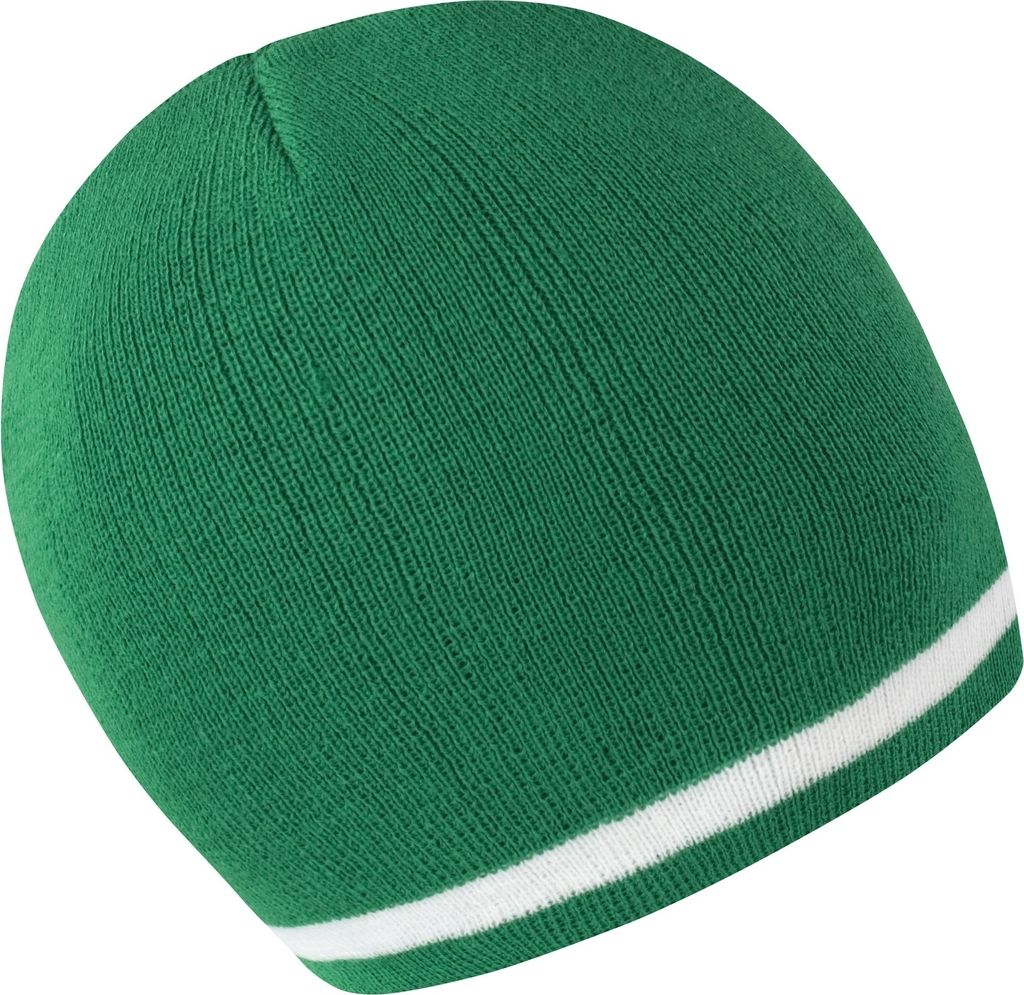 Result Uni Winter Mütze in Nationalfarben RW3704 (Einheitsgröße) (Smaragdgrün/Weiß)