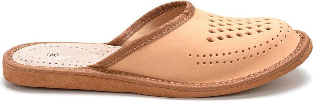 Herren Naturleder Hausschuhe Klassische Slippers Pantoffeln Produktbild 