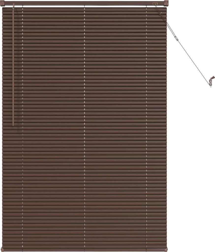 vidaXL Żaluzja wenecka ciemnobrązowa z wzorem 150 x 80 cm Zdjęcie produktu 