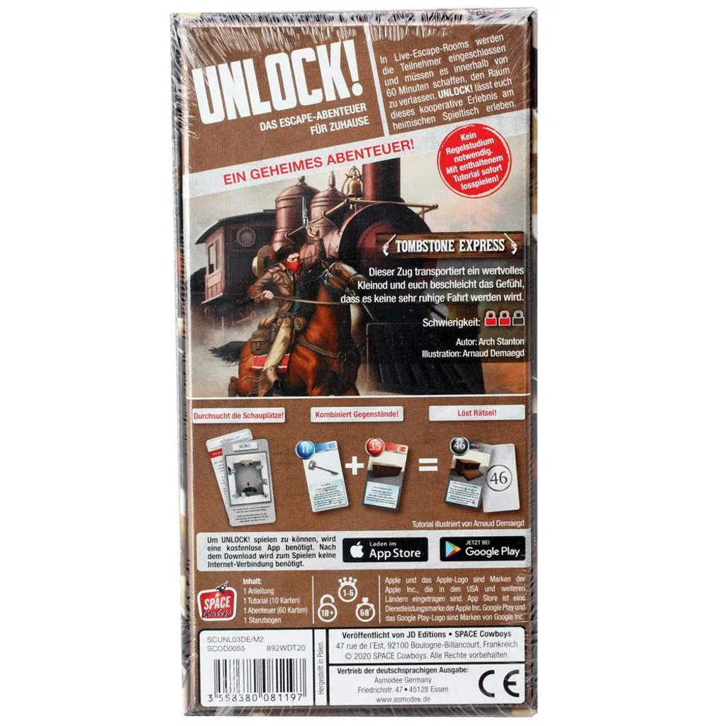Réussir son Escape Game Maison avec Unlock Tombstone Express Asmodee