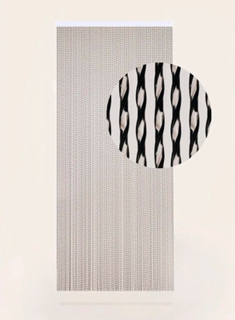 DEGOR Türvorhang Adia schwarz 90x210 cm Produktbild 